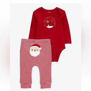 NEW My First Christmas 24 months Gender Neutral Christmas Outfit Matching Set